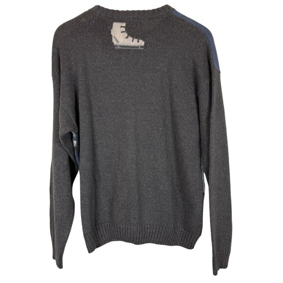 Northern Reflections Knit Cardigan Sweater XL Fair Isle Nordic Polar Bear Skater - Picture 6 of 12